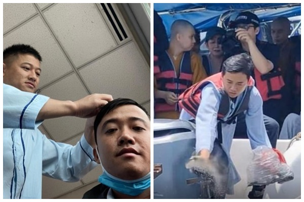 Em trai Quý Bình chính tay trải tr:o cố:t  của anh trai xuống biển, gào thét trong đ:au đớn vì những thiệt thòi mà Quý Bình phải trải qua suốt thời gian qua: Anh ơi yên nghỉ nhé, mọi chuyện buồn đã qua hết rồi
